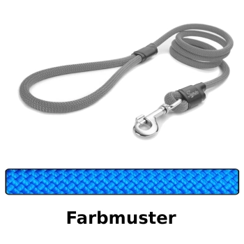 klassische Hundeleine - L - 145cm - blau